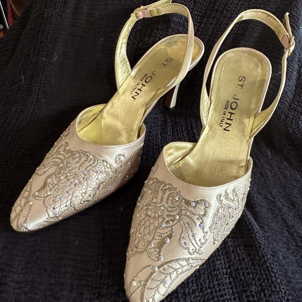 St John’s dressy heels.